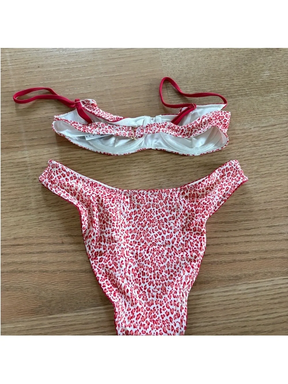 Frankie’s bikinis red cheetah print bikini